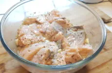 Нежный шашлык из лосося с медом и горчицей. Рыбный рецепт. 1