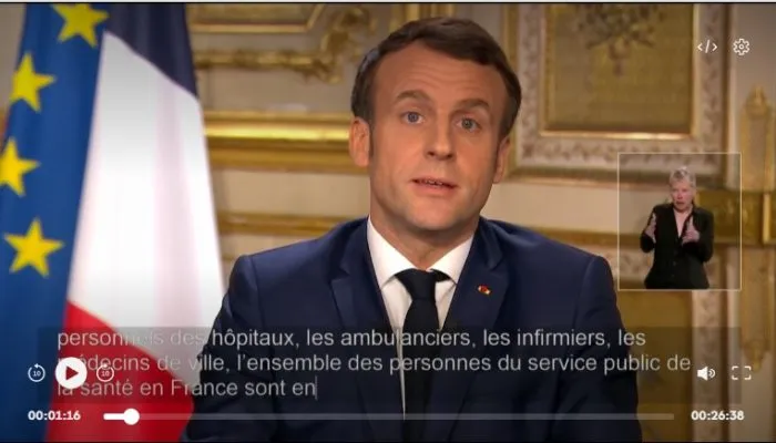 Коронавирус: выступление президента Франции 12 марта 2020
